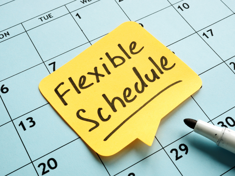 flexible schedule icon