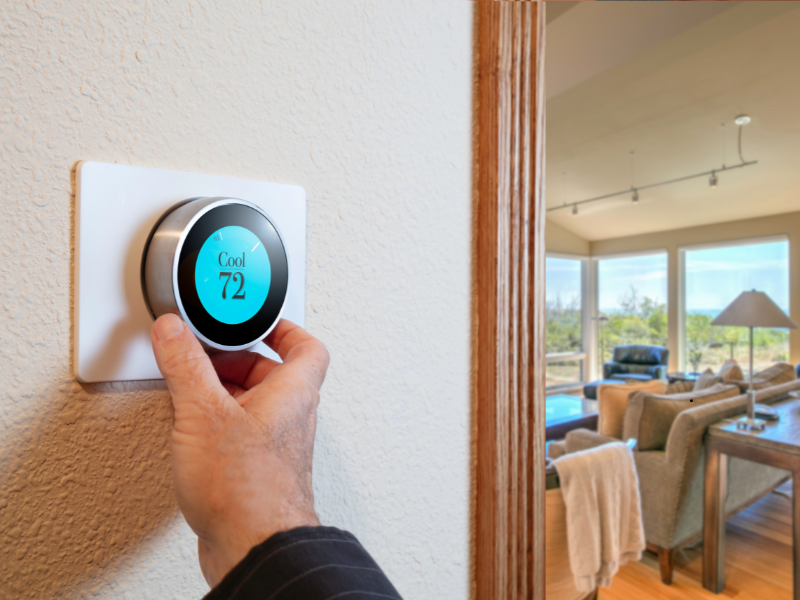 Hand Checking Thermostat