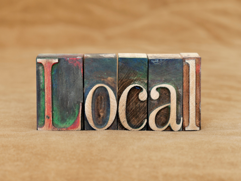 local typeset